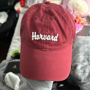 Harvard university maroon cap